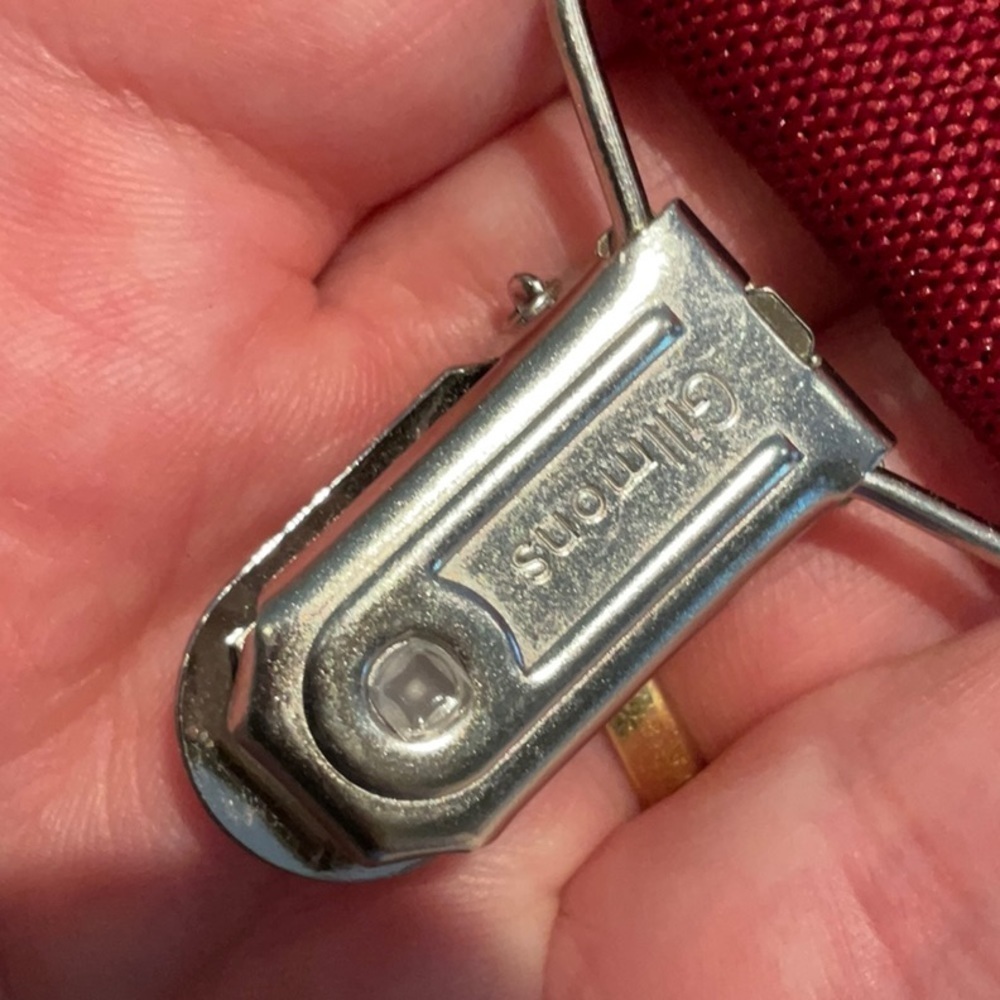 One Size Adjustable Mens Dress Or Casual Suspenders In A Elegant Burgundy Color - Picture 4 of 7